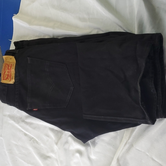 Levi's black denim button fly 501 jeans sz36x32 - Picture 4 of 4